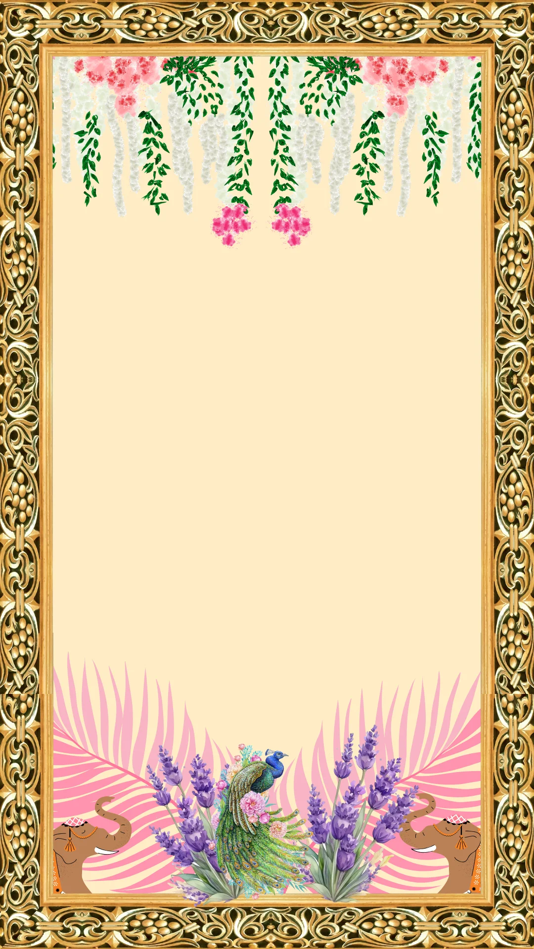 Elegant Gold Themed Annual Day Background